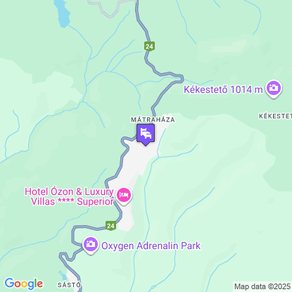 4 vszak Hegyihotel a trkpen