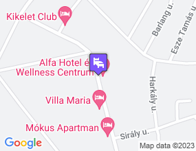 Alfa Hotel a térképen