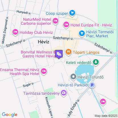 Bonvital Wellness & Gastro Hotel Hévíz a térképen