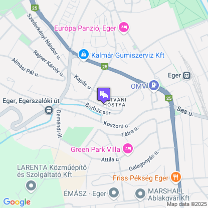 Csobogó Vendégház a térképen