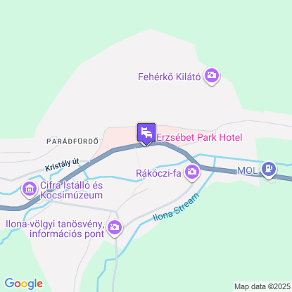 Erzsébet Park Hotel a térképen