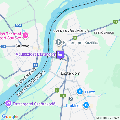 Grand Hotel Esztergom a t�rk�pen