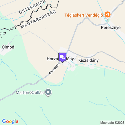 K�szeghegyalja Vend�gh�z a t�rk�pen