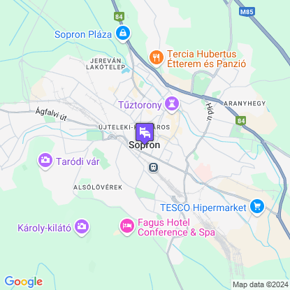 Pólus Panzió a térképen