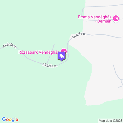 Rózsapark Vendégház a térképen