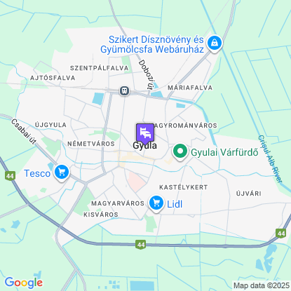 Wellness Hotel Gyula a térképen